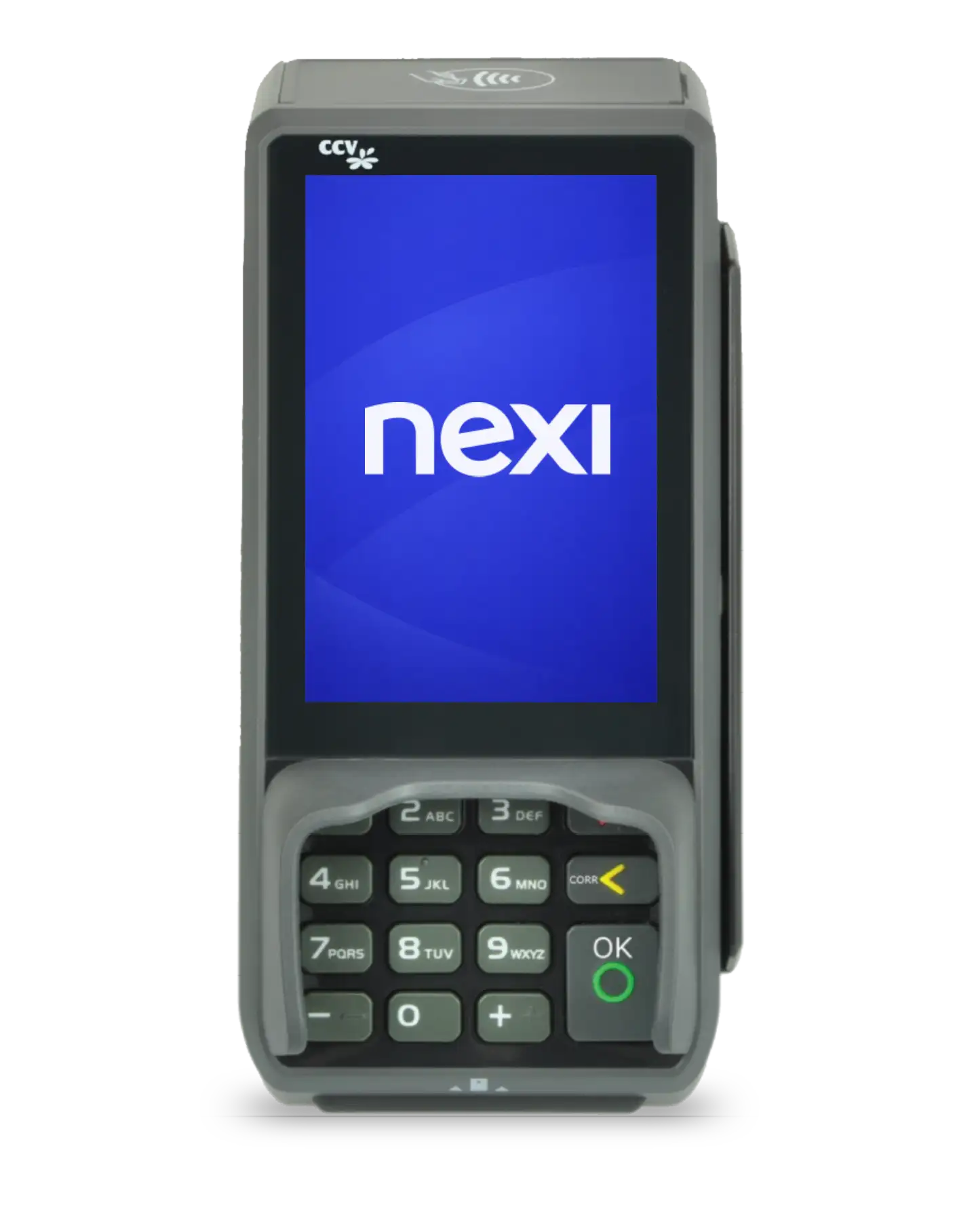 PAX Q80 payment terminal.