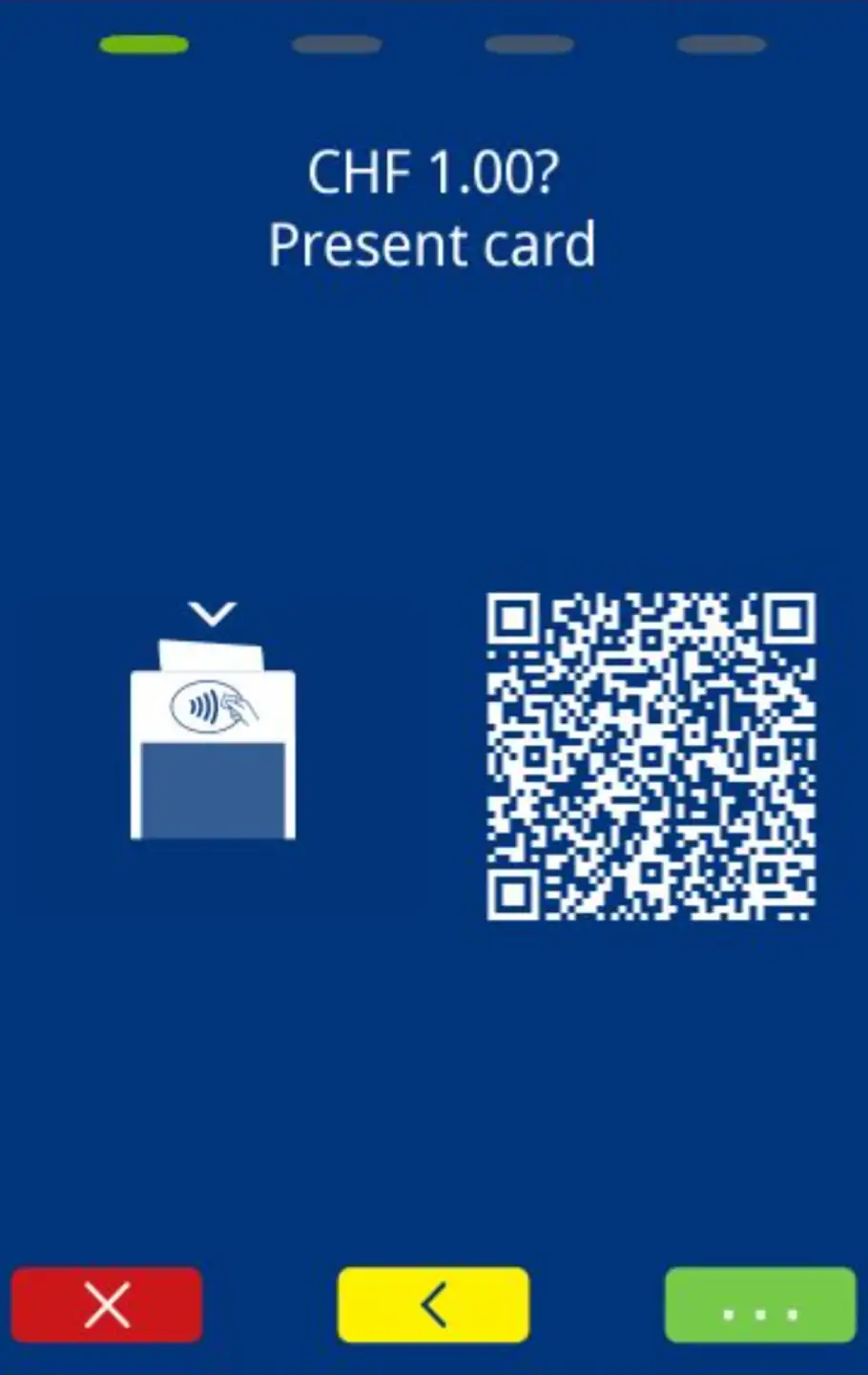 A920 payment, processing, approval, and customer receipt flow